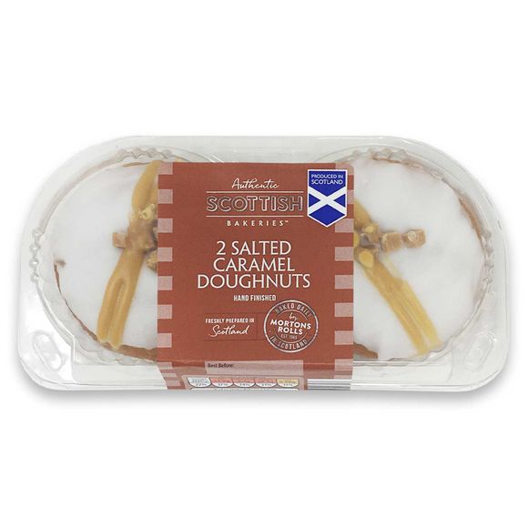 Authentic Scottish Bakeries Salted Caramel Doughnuts 2 Pack