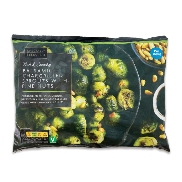 Specially Selected Balsamic Chargrilled Sprouts With Pine Nuts 400g