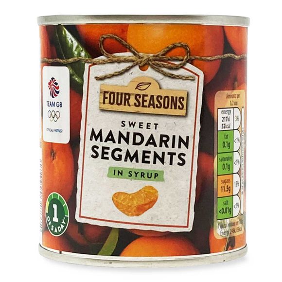 Four Seasons Sweet Mandarin Segments In Syrup 300g