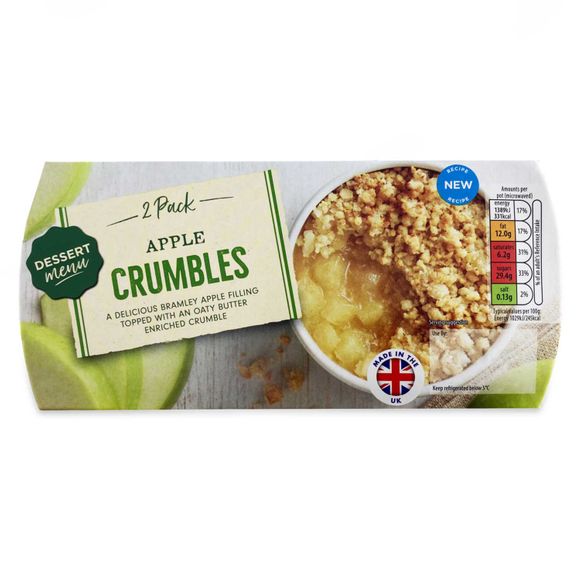 Dessert Menu Pack Apple Crumbles 270g/2 Pack