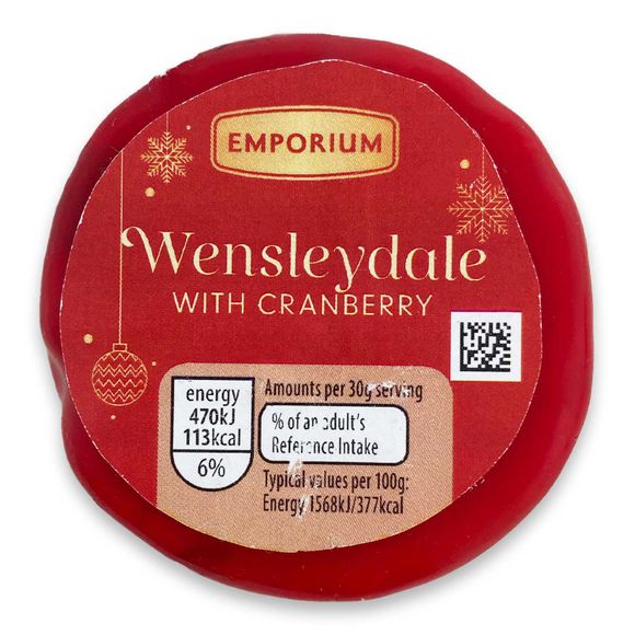 Emporium Wensleydale Cheese With Cranberries 100g