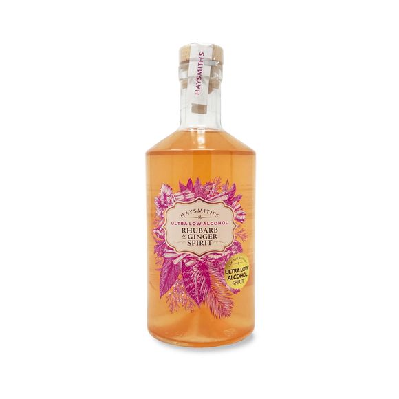 Haysmith's Ultra Low Alcohol Rhubarb & Ginger Spirit 70cl