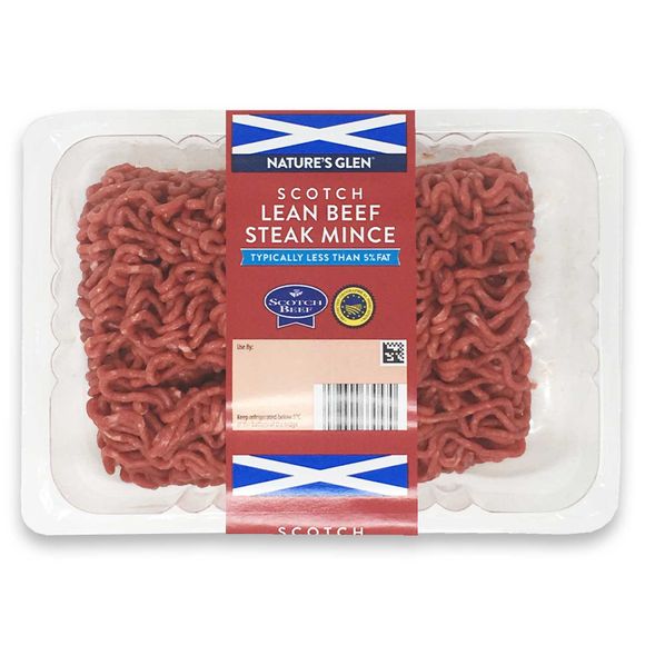 Nature's Glen Scotch Lean Beef Steak Mince 750g