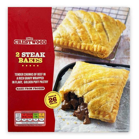 Crestwood Steak Bakes 2x140g