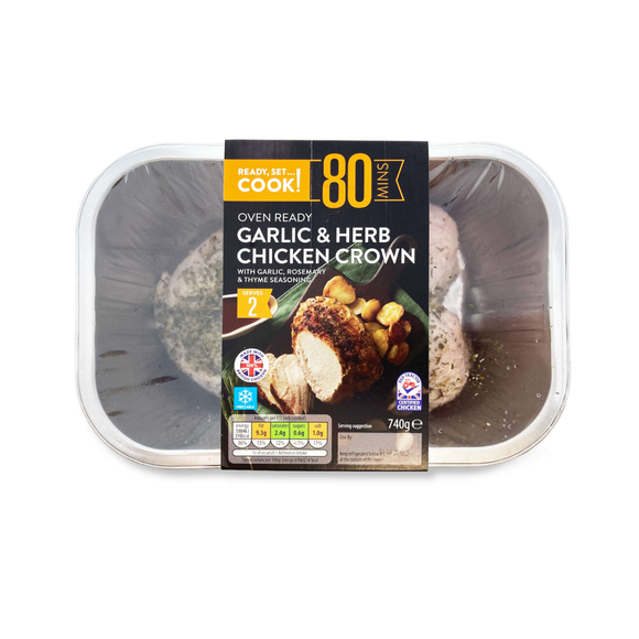 Ready, Set…Cook! Garlic & Herb Chicken Crown 740g