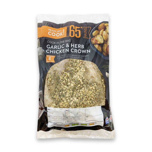 Ashfield Farm Cook In The Bag Garlic & Herb Chicken Crown 650g-850g