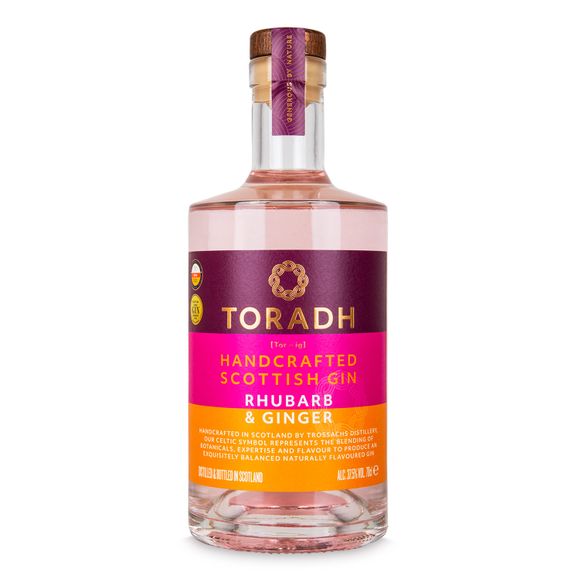 Toradh Handcrafted Scottish Gin Rhubarb & Ginger Gin 70cl