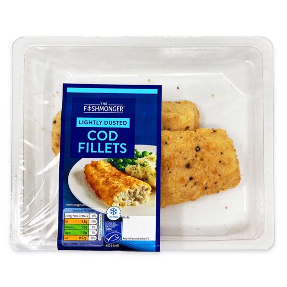 The Fishmonger Lightly Dusted Cod Fillets 260g