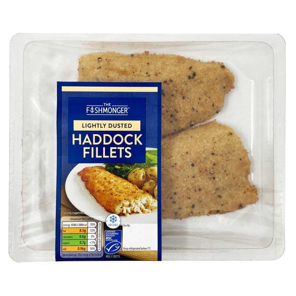 The Fishmonger Lightly Dusted Haddock Fillets 260g