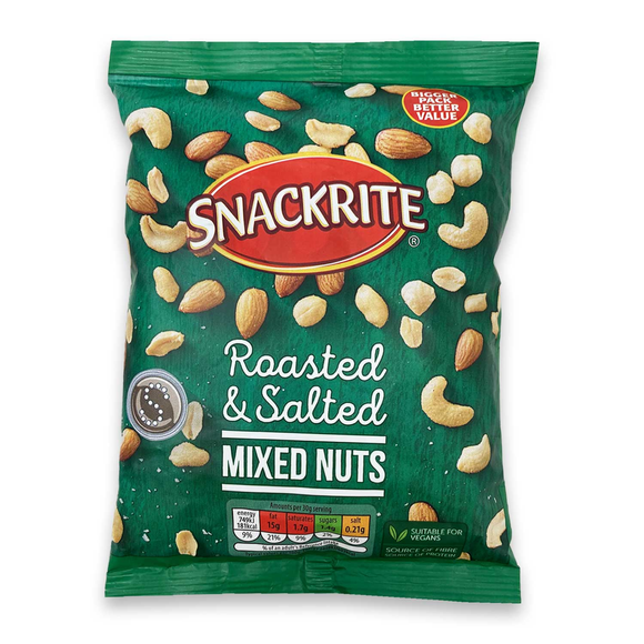 Snackrite Roasted & Salted Mixed Nuts 200g