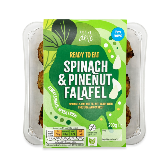 The Deli Spinach & Pinenut Falafel 200g