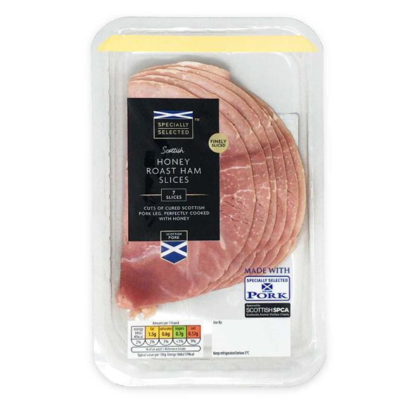 Specially Selected Scottish Honey Roast Ham Slices 130g