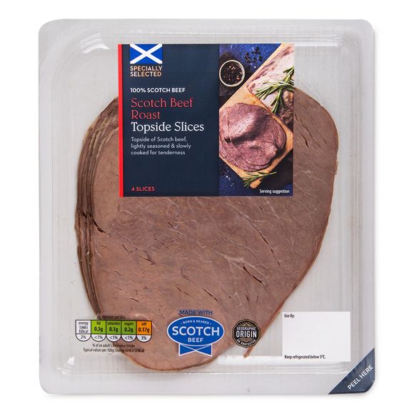 Specially Selected Scotch Roast Beef Topside Slices 100g