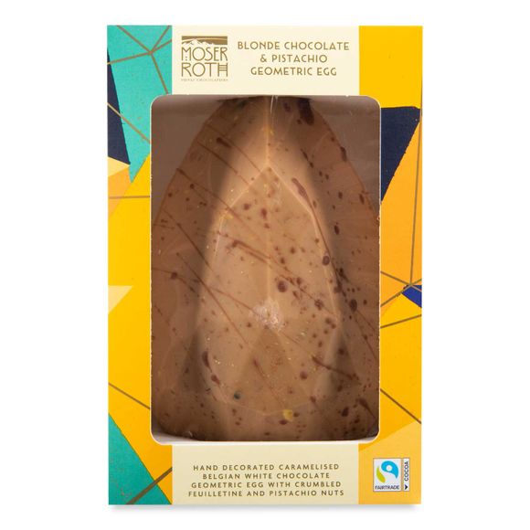 Moser Roth Blonde Chocolate Geometric Egg 120g