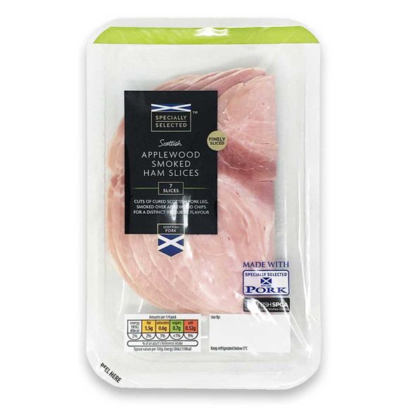 Specially Selected Scottish Applewood Smoked Ham Slices 130g