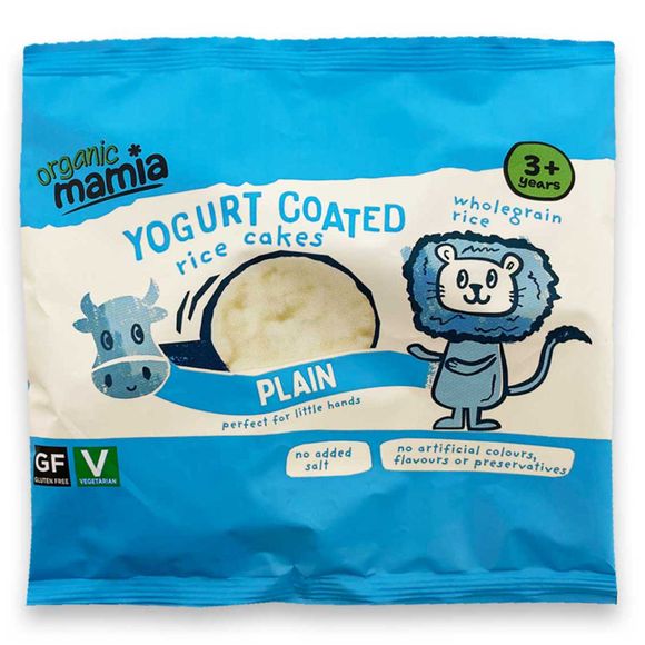 Organic Mamia Mini Yogurt Coated Rice Cakes 21g