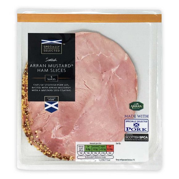 Specially Selected Scottish Arran Mustard® Ham Slices 130g