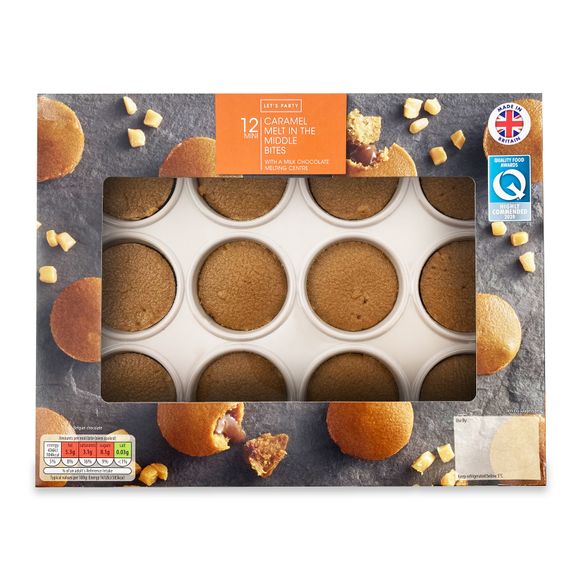 Let's Party Mini Caramel Melt In The Middle Bites 325g/12 Pack