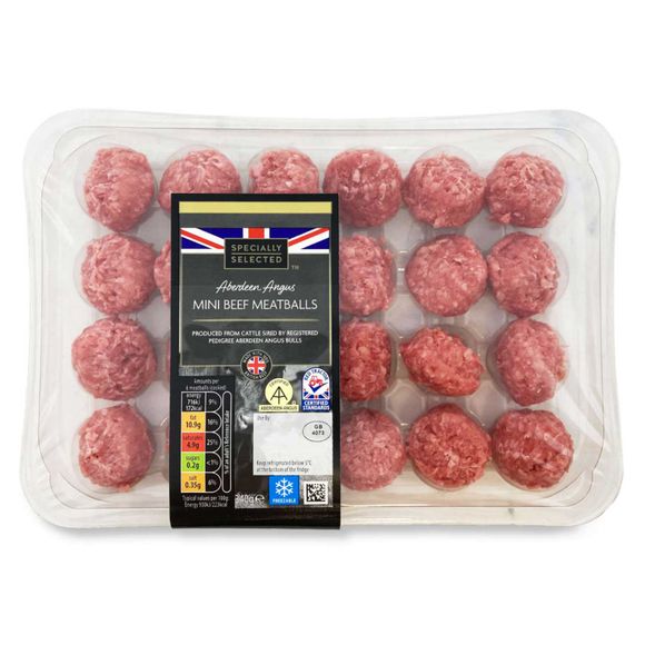 Specially Selected Aberdeen Angus Mini Beef Meatballs 340g