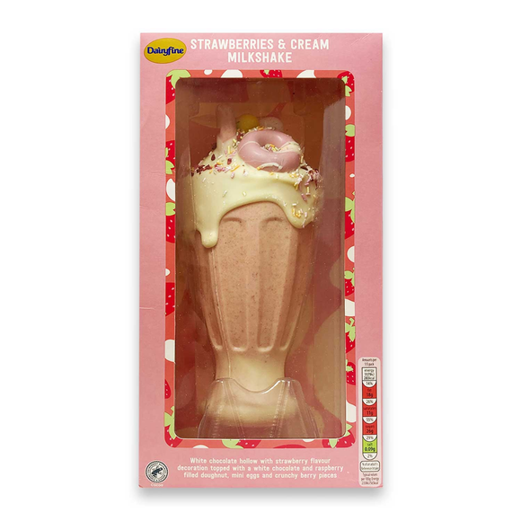 Dairyfine White Chocolate Strawberries & Cream Milkshake 250g