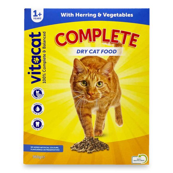 Vitacat Complete Cat Food With Chicken Turkey Vegetables 950g