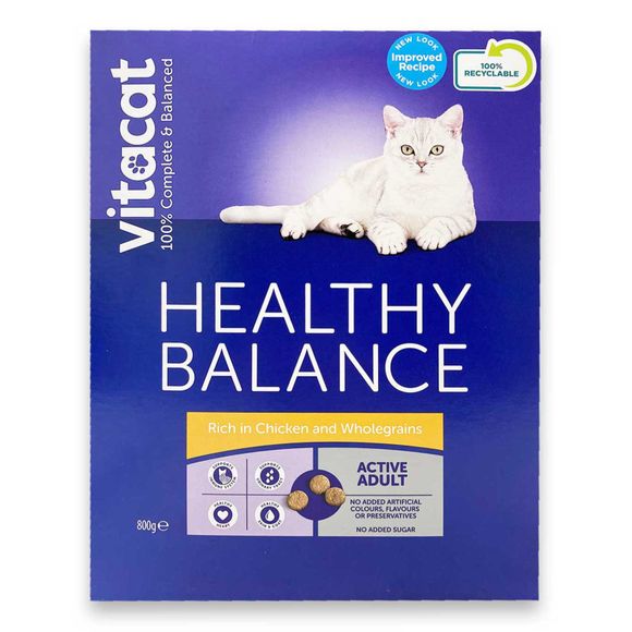 Vitacat Healthy Balance Rich In Chicken & Wholegrains 800g