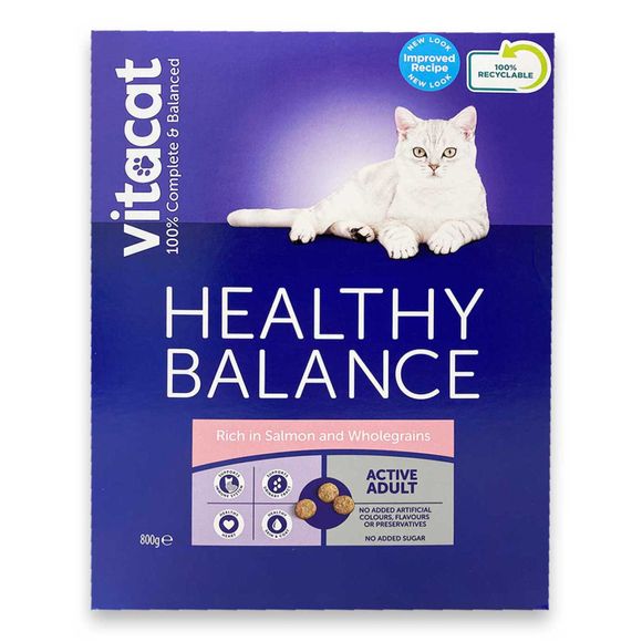 Vitacat Healthy Balance Rich In Salmon & Wholegrains 800g