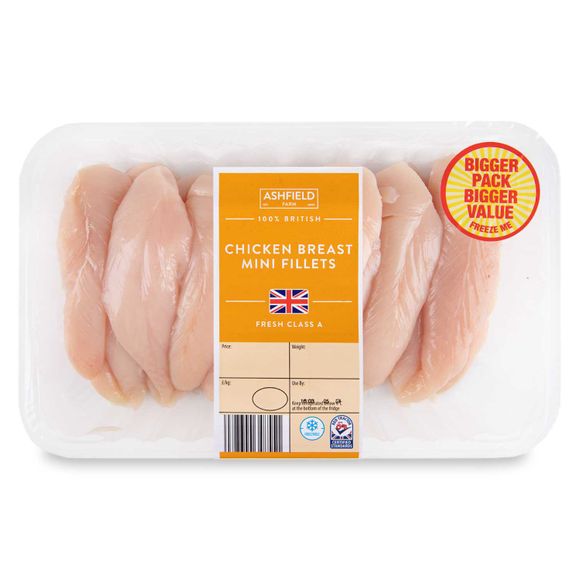 Ashfield Farm 100% British Chicken Breast Mini Fillets 900g