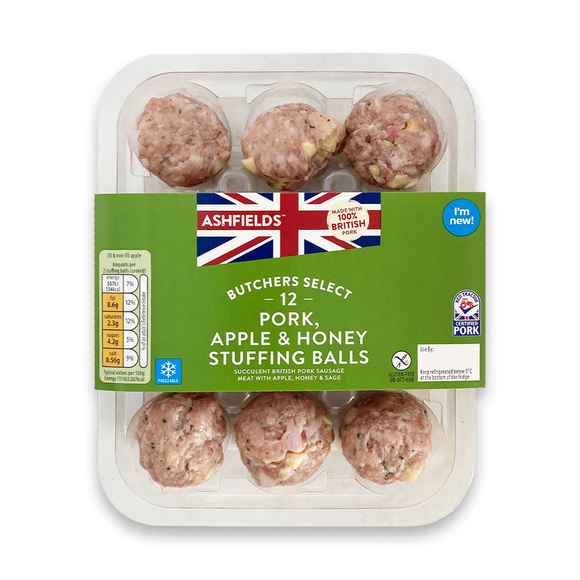 Butcher's Select 12 Pork, Apple & Honey Stuffing Balls 350g