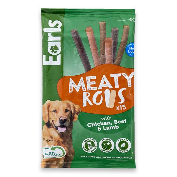 Earls Chicken, Beef & Lamb Meaty Rolls 135g