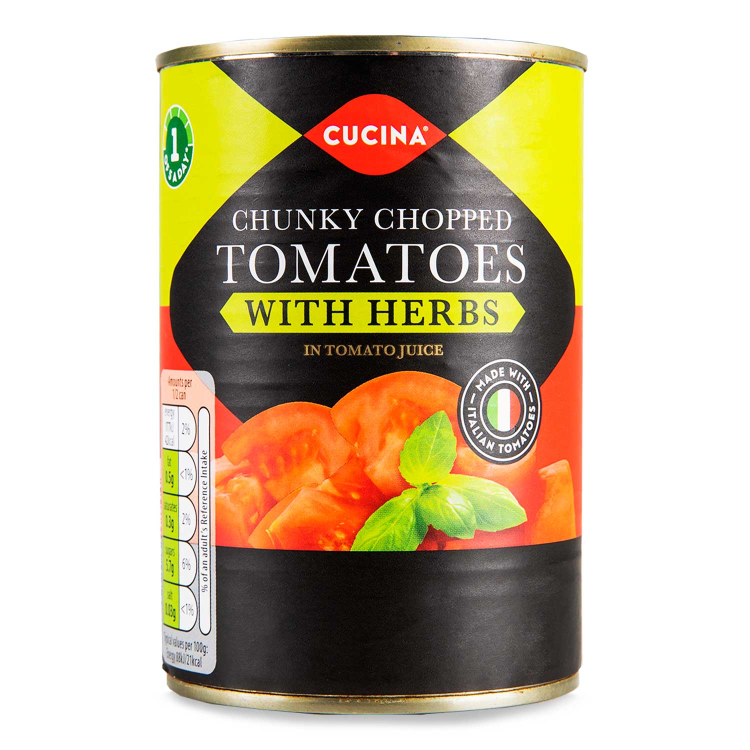 Cucina Chunky Chopped Tomatoes With Herbs In Tomato Juice 400g