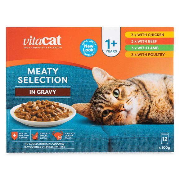 Vitacat Meaty Selection In Gravy 12x100g