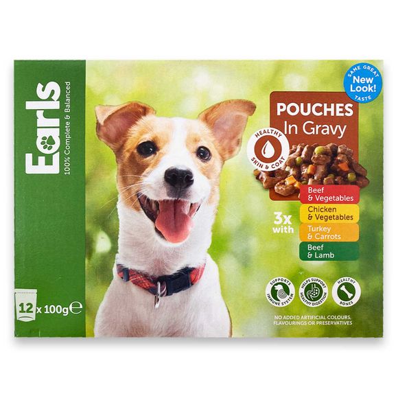 Earls Mixed Pouches In Gravy 12x100g