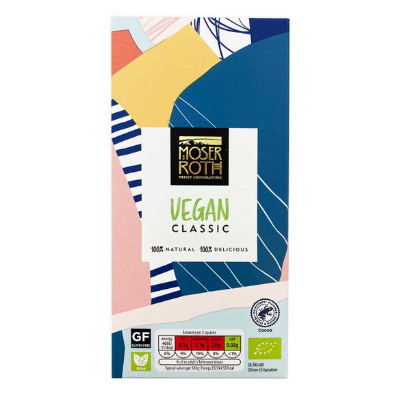 Moser Roth Vegan Classic Chocolate Bar 100g