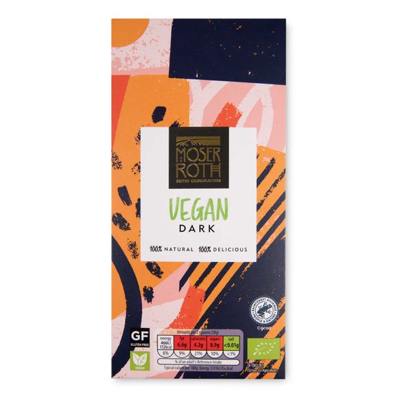 Moser Roth Vegan Dark Chocolate Bar 100g