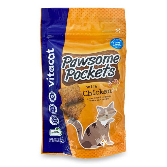 Vitacat Pawsome Pockets With Chicken 65g