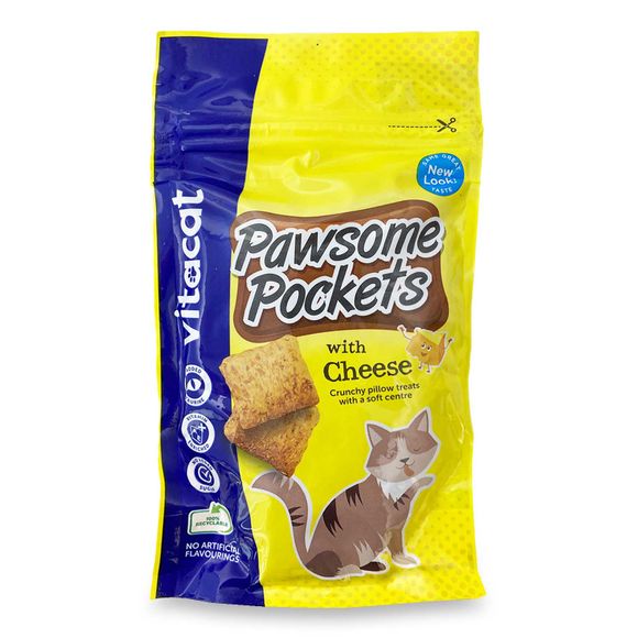 Vitacat Pawsome Pockets With Cheese 65g