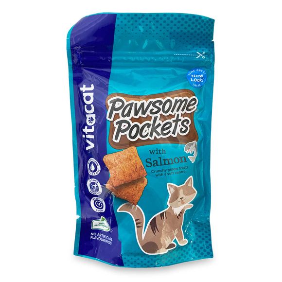 Vitacat Pawsome Pockets With Salmon 65g