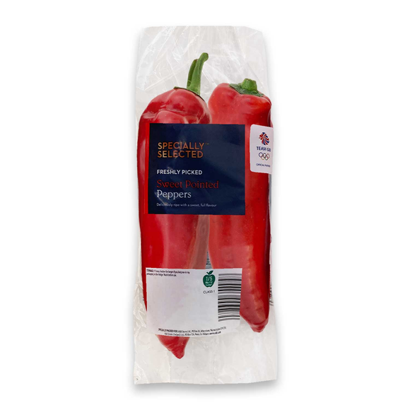 Specially Selected Sweet Pointed Peppers 220g