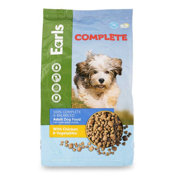 Earls Complete Dry Dog Food With Chicken And Vegetables 3kg