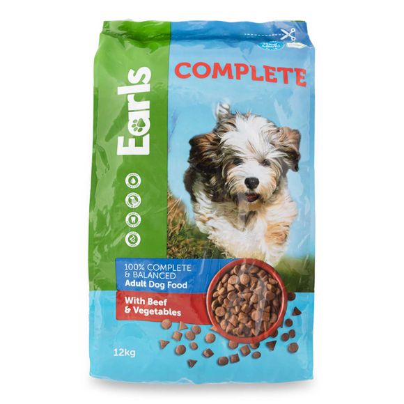 Earls Complete Dry Dog Food With Beef And Vegetables 12kg