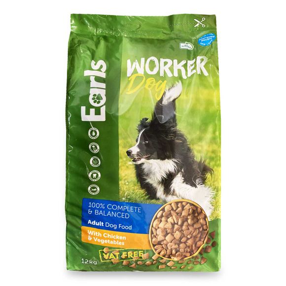 Earls Adult Worker Dog Food With Chicken & Vegetables 12kg