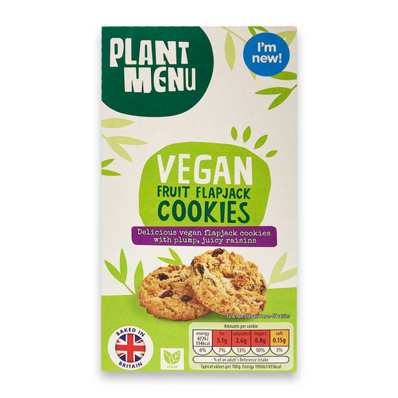 Plant Menu Vegan Fruit Flapjack Cookies 200g