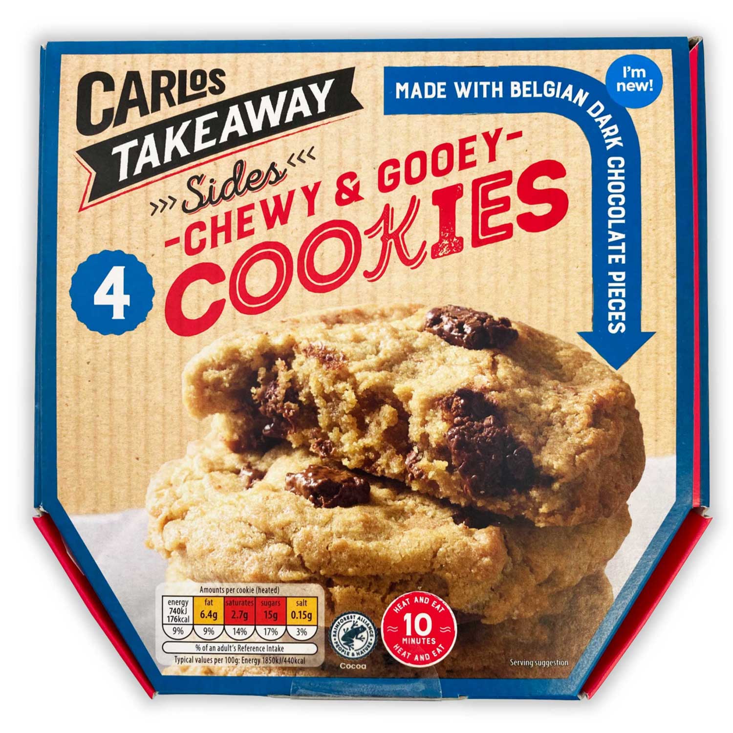 Carlos Takeaway Chewy & Gooey Cookies 160g