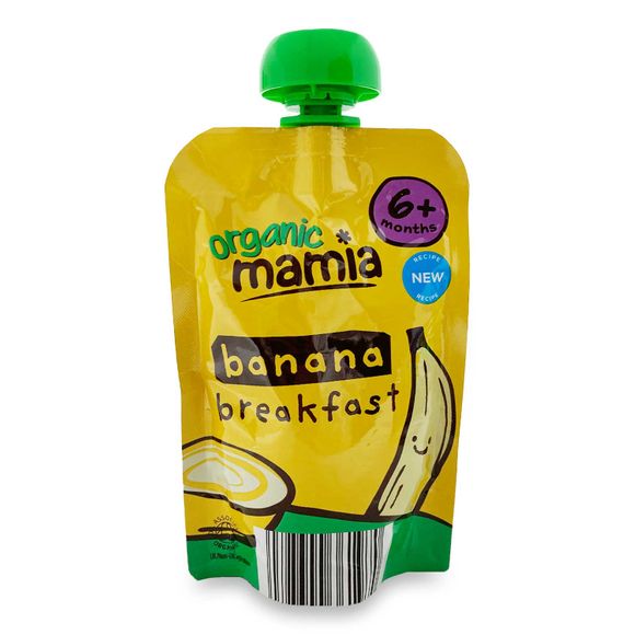 Mamia Organic Banana Breakfast Purée 100g