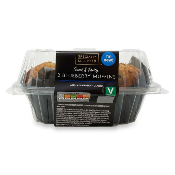 Specially Selected Sweet & Fruity Blueberry Muffins 2 Pack