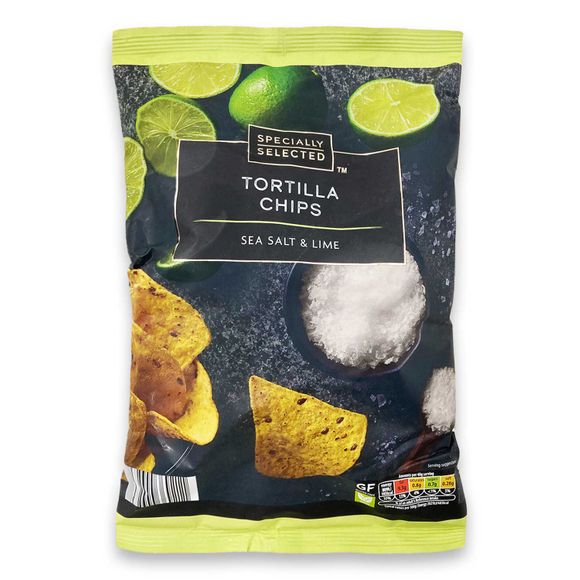 Specially Selected Sea Salt & Lime Tortilla Chips 160g