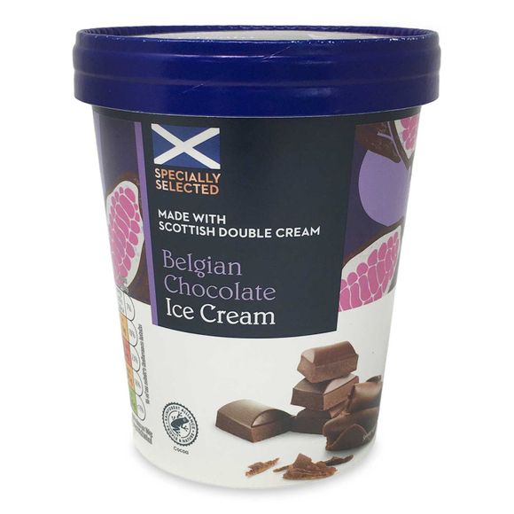 Specially Selected Belgian Chocolate Ice Cream 500ml