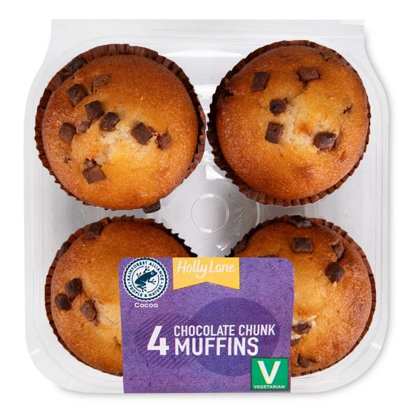 Village Bakery Chocolate Chunk Muffins 4 Pack