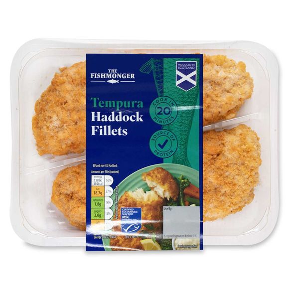 The Fishmonger Tempura Haddock Fillets 300g